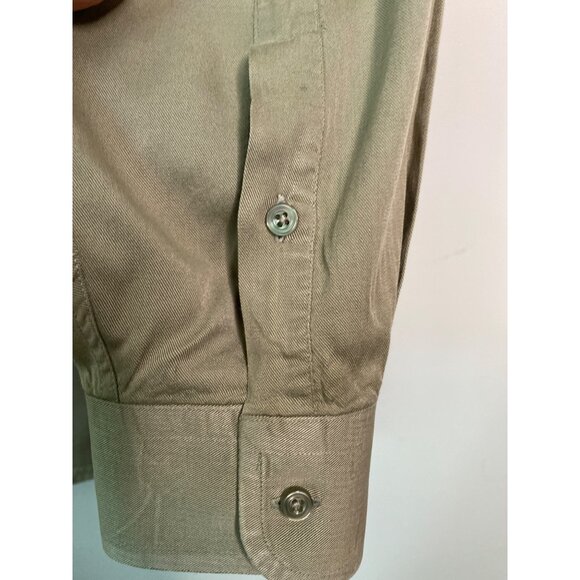 Jos. A. Bank Men's Tan Button-Down Dress Shirt Size 17" - Picture 3 of 6